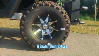 M1S4 + 2FF apresenta novo design de carrinho de golfe elétrico de 6 lugares com bateria de 48 V com certificação CE para você