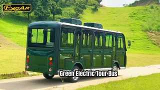 Ônibus turístico elétrico verde D-G14FB