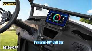 M1S4 + 2FF Branco Veja por que escolher carro elétrico de golfe de 48 tensões 350A Controlller 3.7KW EUA Motor CE certificado